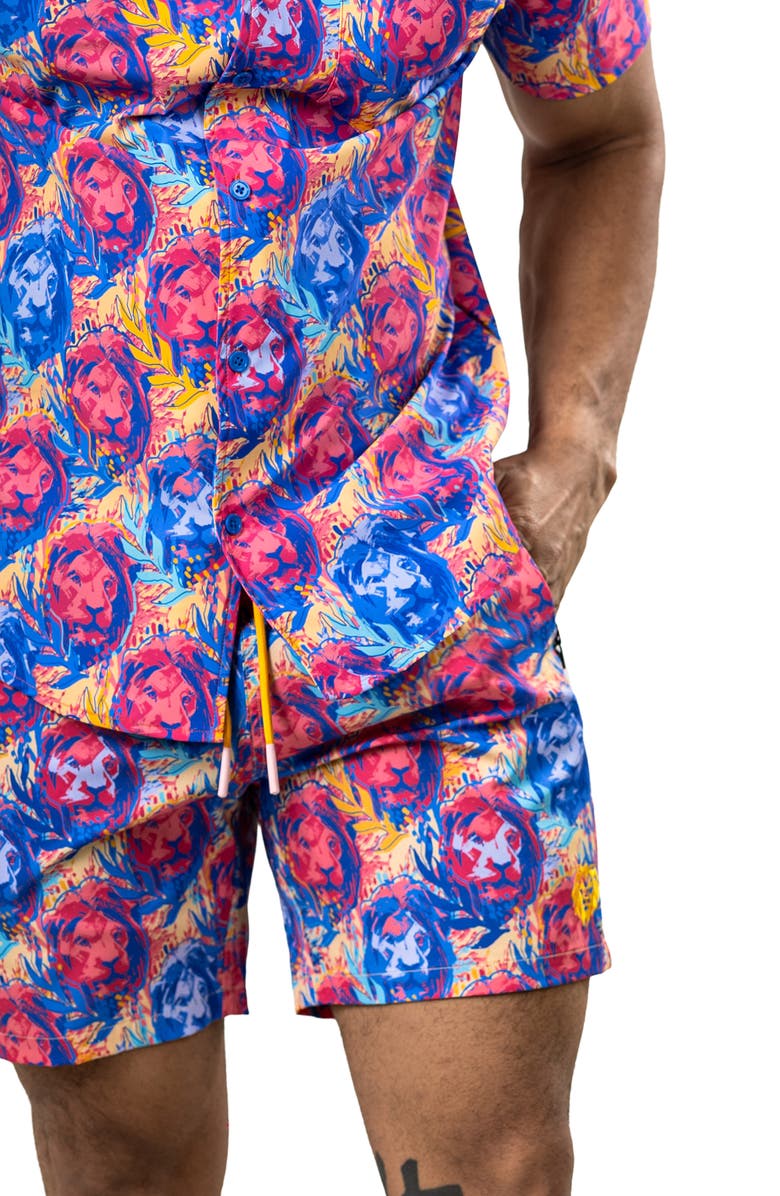 Maceoo Swim Marthyr Print Swim Trunks, Alternate, color,