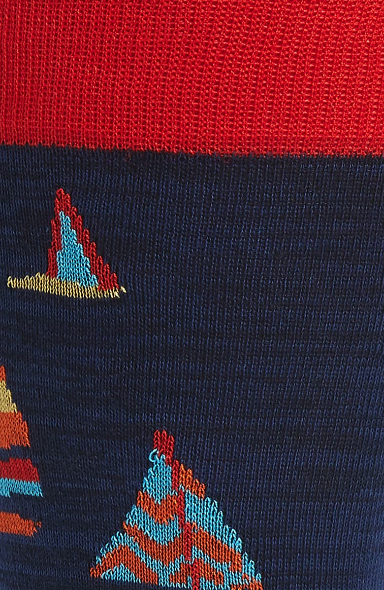 Bugatchi Sailboat Socks, Alternate, color, 