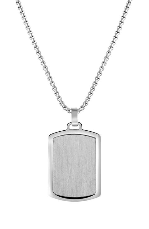 Men's Dog Tag Pendant Necklace