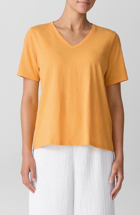 Easy V-Neck Organic Cotton T-Shirt