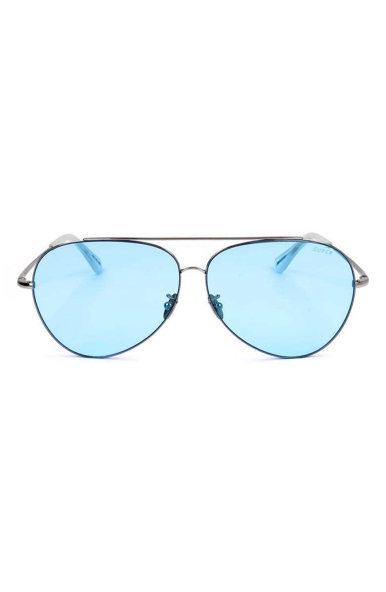SUPER by RETROSUPERFUTURE<sup>®</sup> 58mm Aviator Sunglasses, Main, color, Blue