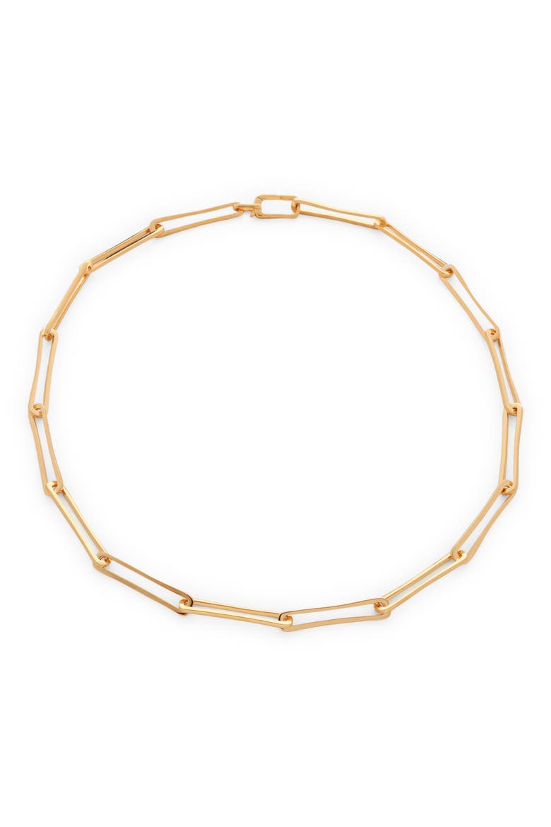 Alta Long Link Necklace, Main, color, GOLD
