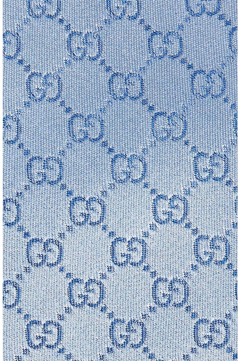 Fedra Silk Jacquard Tie, Alternate, color, SKY BLUE