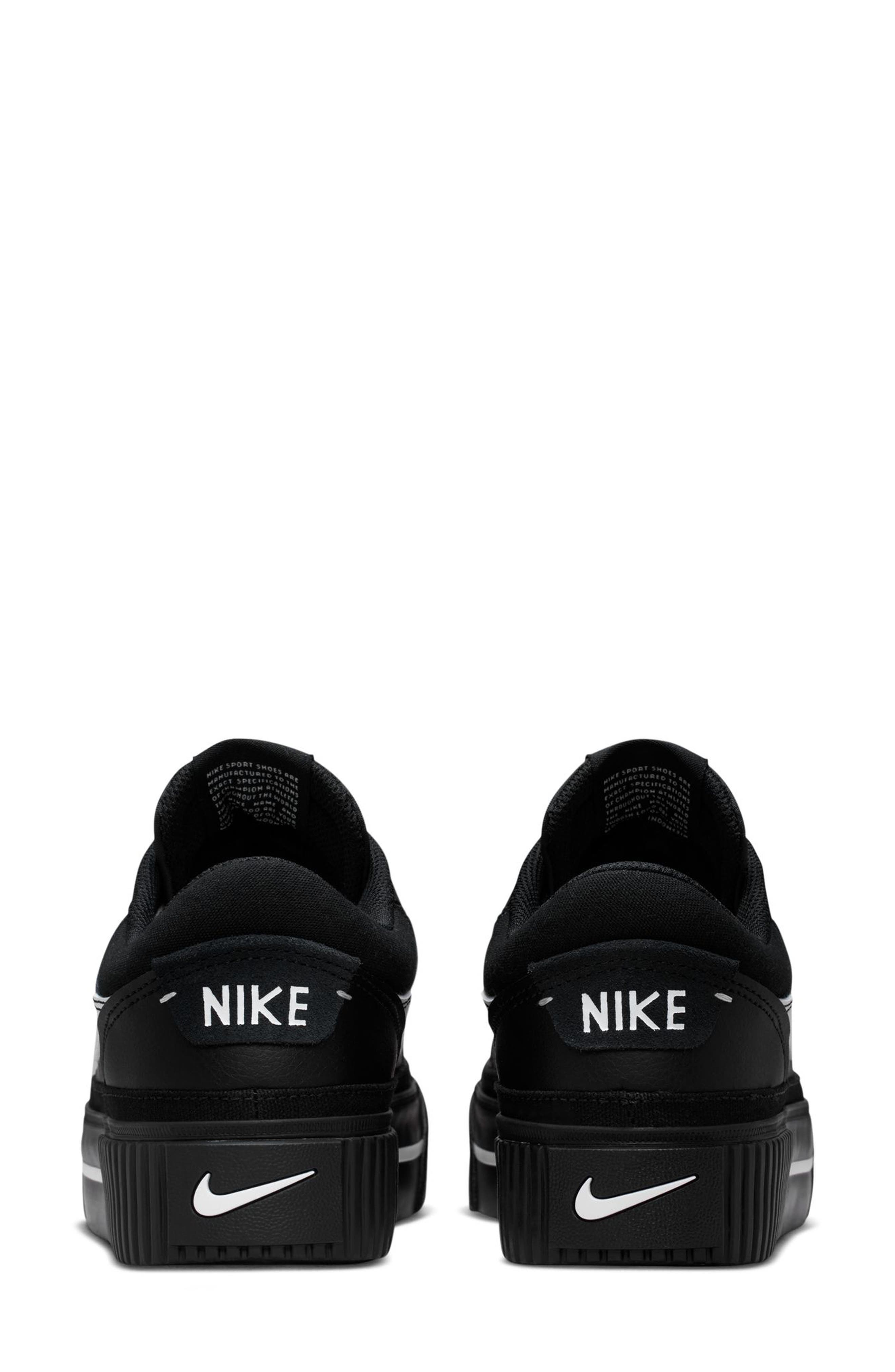 Nike Court Legacy Sneaker, Alternate, color, Black/ White