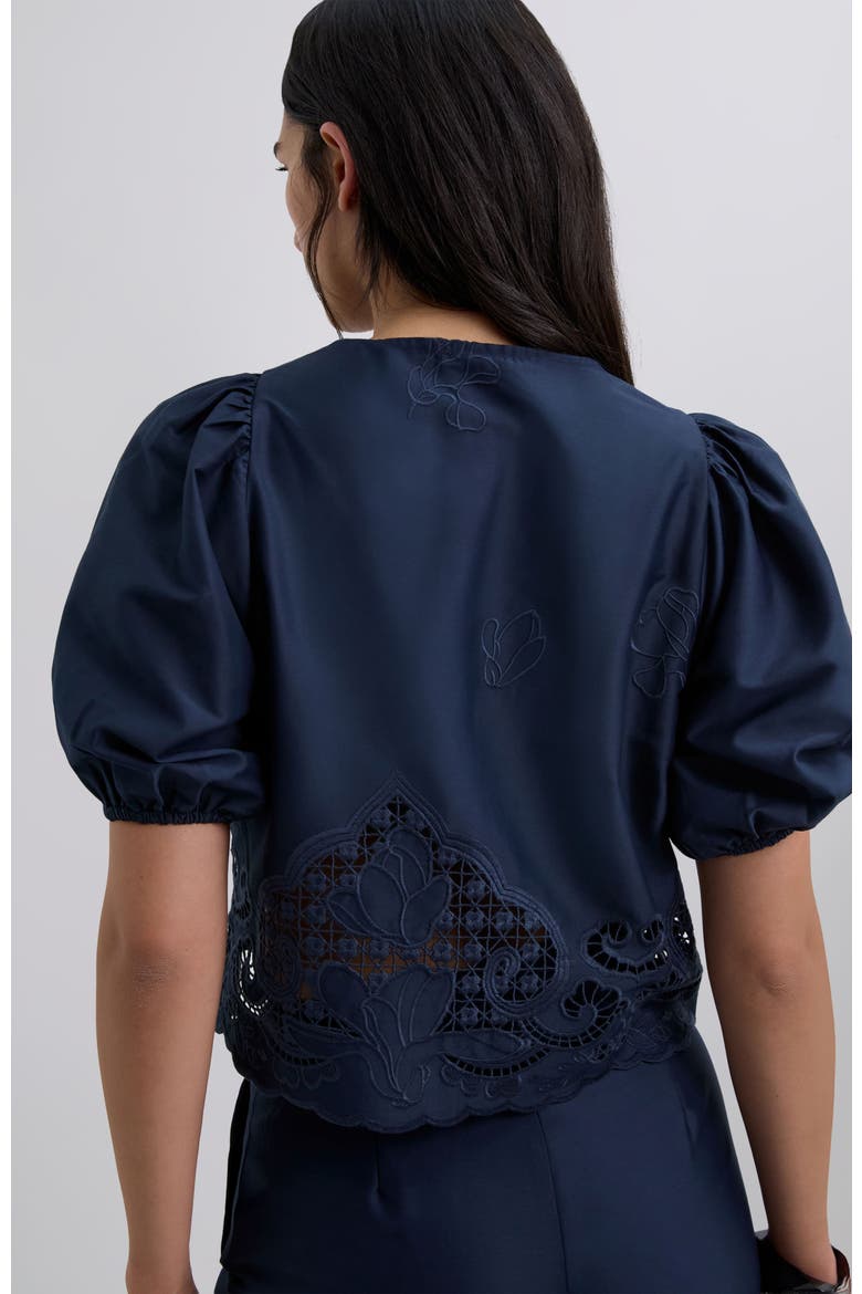 Satenemb Shirt, Alternate, color, Navy