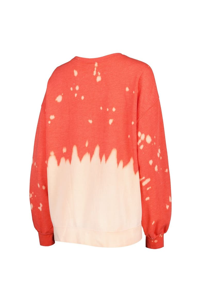 Women's Gameday Couture Red Wisconsin Badgers Twice As Nice Faded Dip-Dye Pullover Sweatshirt, Alternate, color, Red
