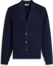 Bugatchi Rib Merino Wool Cardigan
