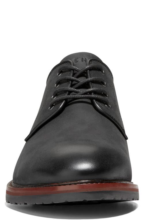 Cole Haan Berkshire Lug Plain Toe Derby In Black