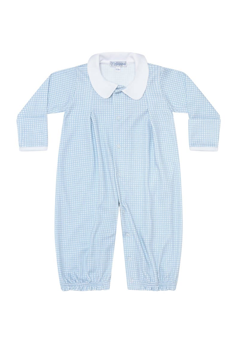 Blue Gingham Converter Gown - Baby, Alternate, color, Blue