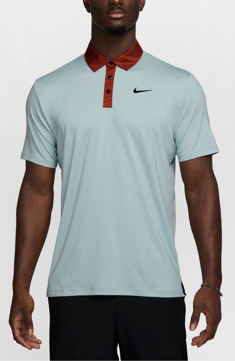 Nike Golf Dri-FIT Tour Golf Polo, Main, color, Ocean Cube/ Mars Stone