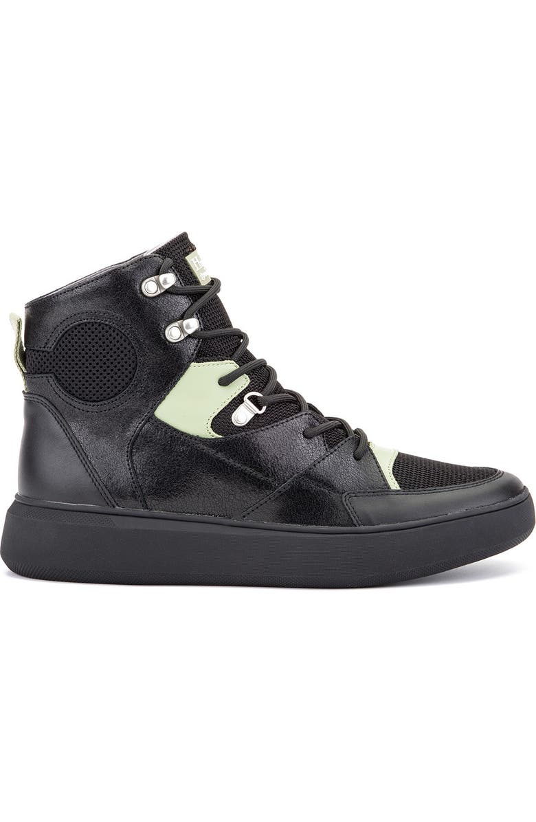 Hybrid Green Label Globetrotter Leather Mid Sneaker, Alternate, color,