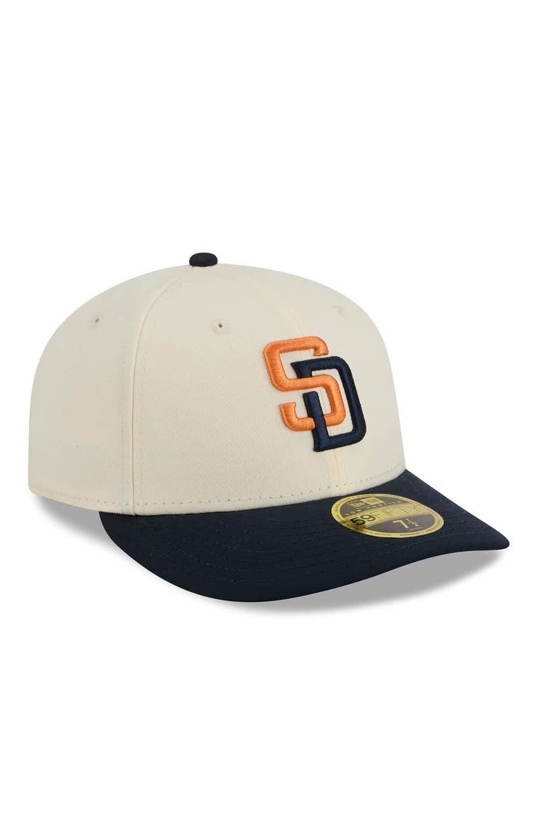 New Era Men's New Era Cream/Obsidian San Diego Padres 2026 City Connect Low Profile 59FIFTY Fitted Hat, Alternate, color, Cream