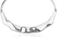 JARDIN 17-Inch Wave Bar Collar Necklace