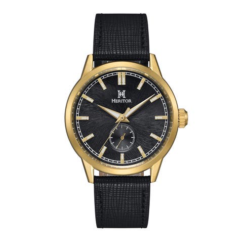 Argento Leather-Band Watch
