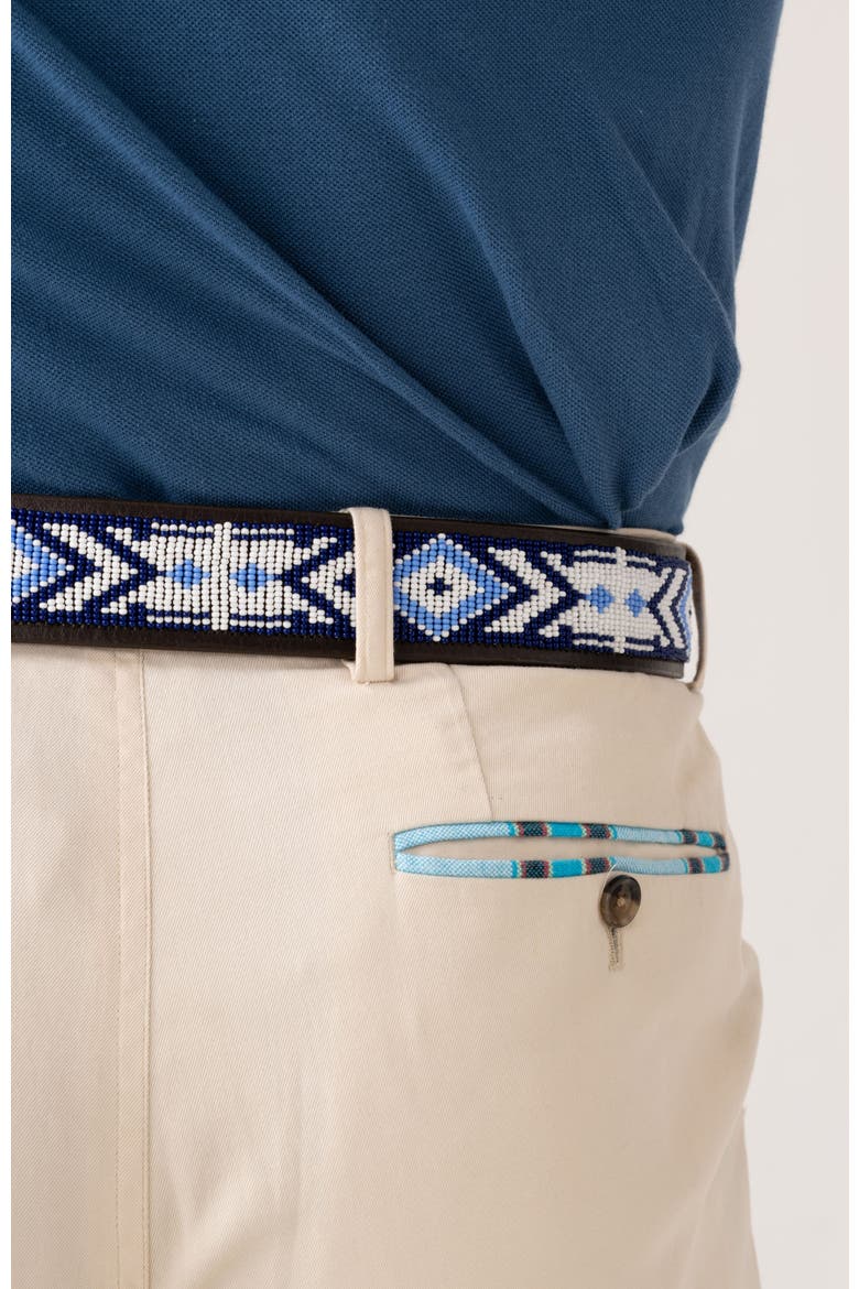 Maasai Beaded Belt, Alternate, color, PURPLE/WHITE