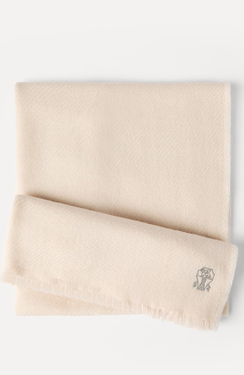 Brunello Cucinelli Cashmere scarf, Alternate, color, Sand