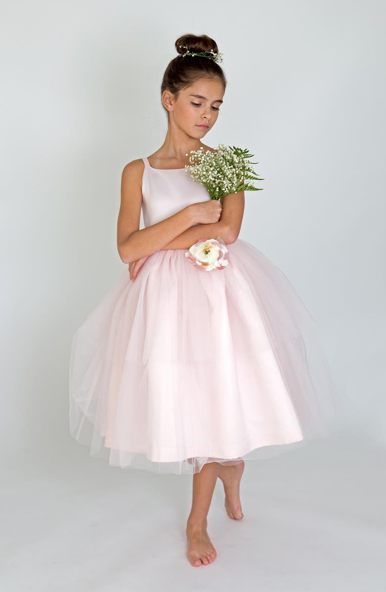 Us Angels Tulle Ballerina Dress, Alternate, color, Blush Pink