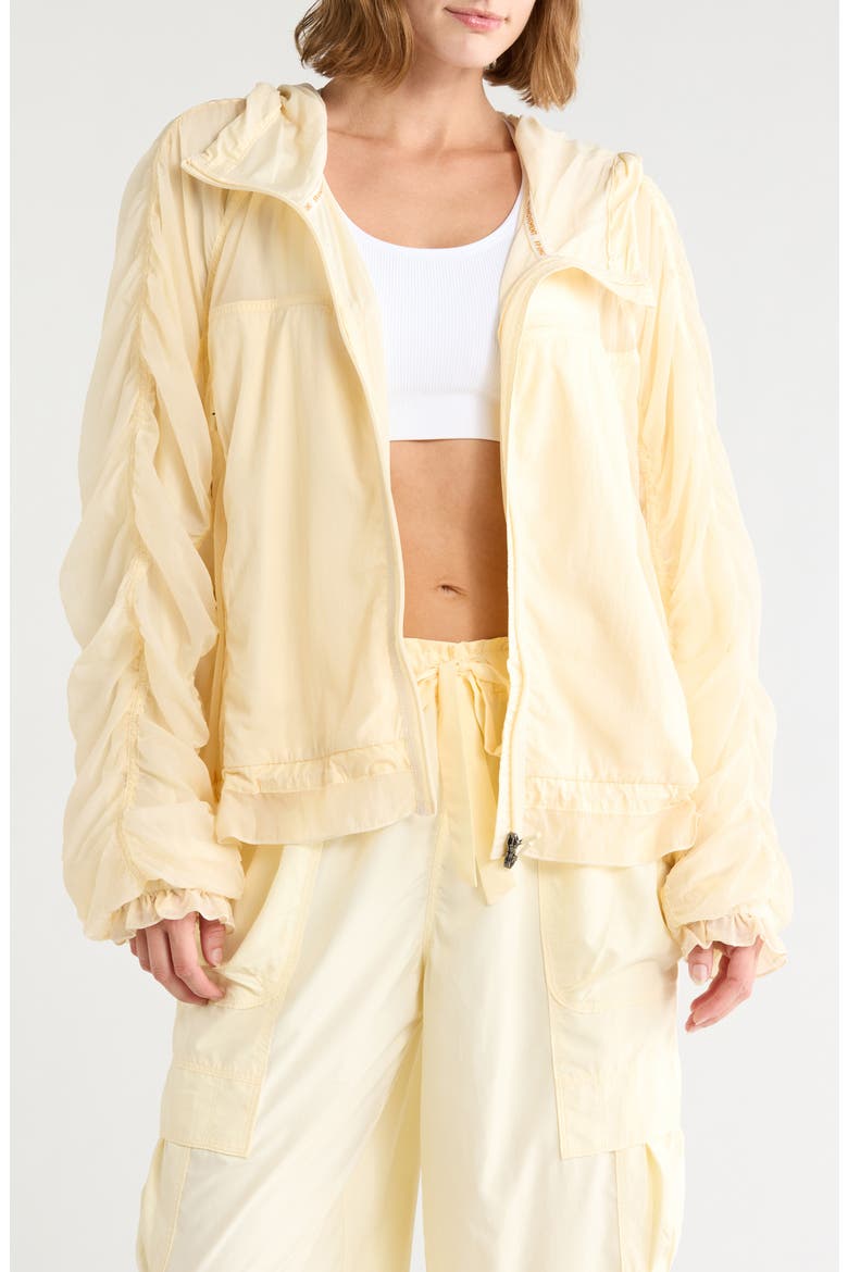 Sheer Bliss Performance Jacket, Main, color, YELLOW