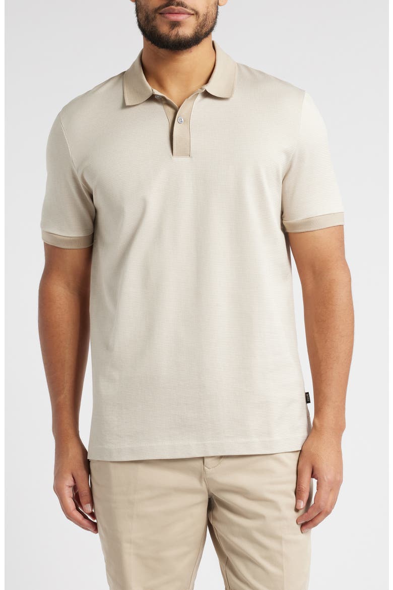 Parlay Cotton Piqué Polo, Main, color, LIGHT BEIGE