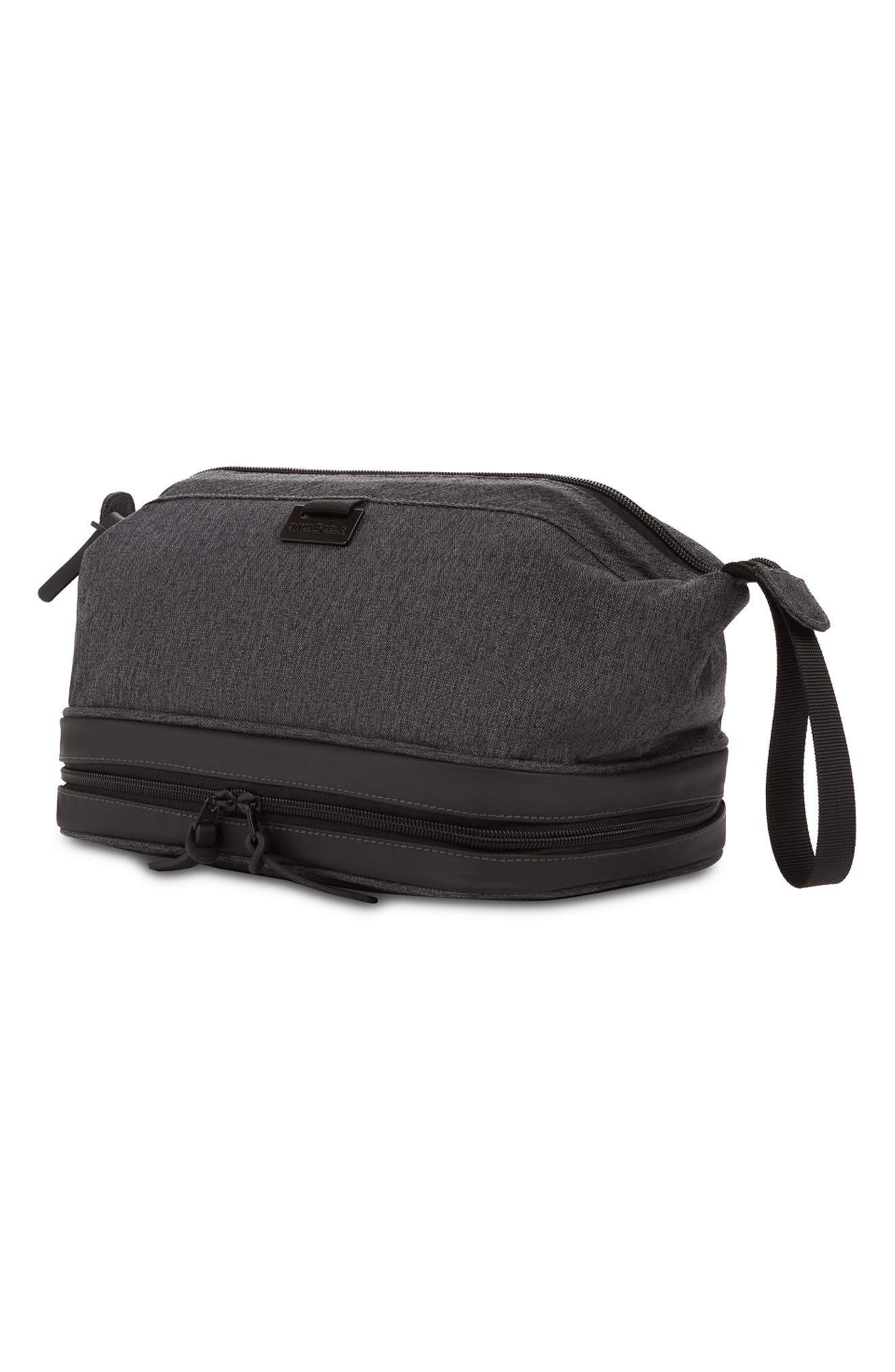 SWISSGEAR 3880 Deluxe Toiletry Bag, Alternate, color, Gray