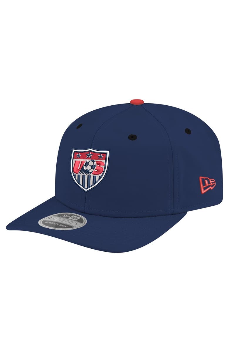 New Era Men's New Era  Navy USMNT 1995 Retro 9SEVENTY Snapback Hat, Main, color, Navy