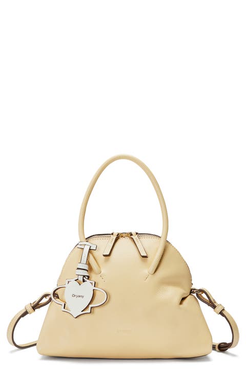 Adele Mini Leather Bowling Bag