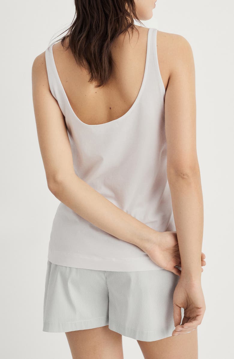 MANGO Cotton Lounge Camisole, Alternate, color, Light/ Pastel Grey