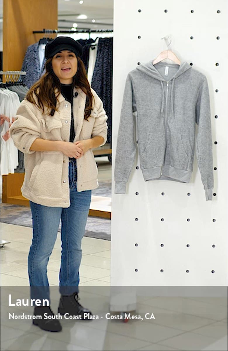 Sueded Fleece Zip Hoodie, sales video thumbnail