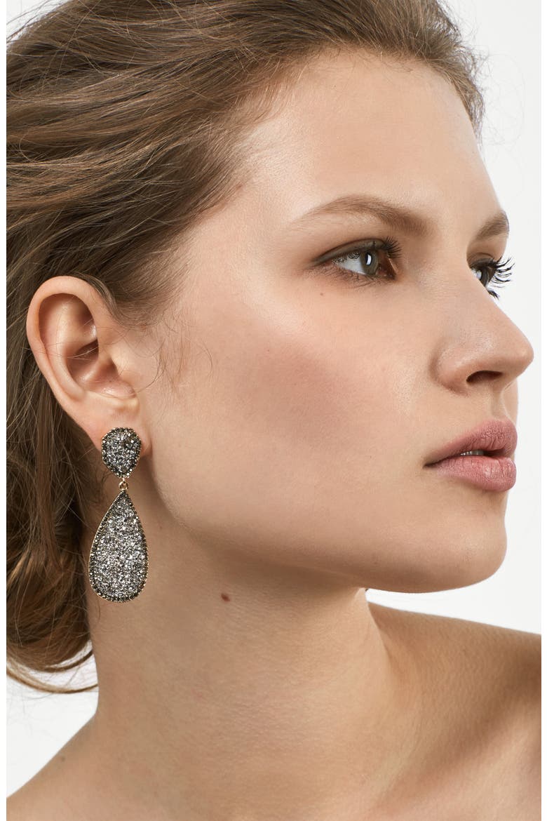 Moonlight Drop Earrings, Alternate, color, MEDIUM GREY