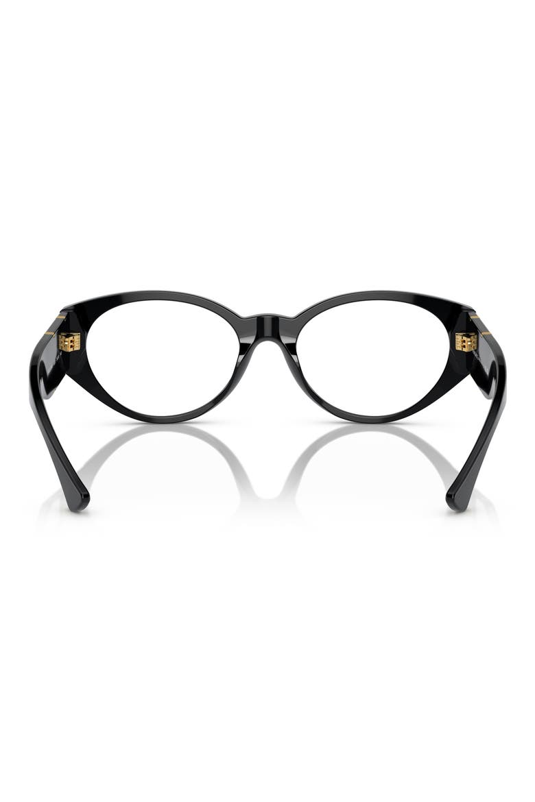 54mm Oval Optical Glasses, Alternate, color, BLACK