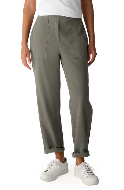 Easy Tapered Organic Cotton Pants (Regular & Petite)