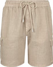 Vilebrequin Men's Linen Bermuda Cargo Pockets Shorts