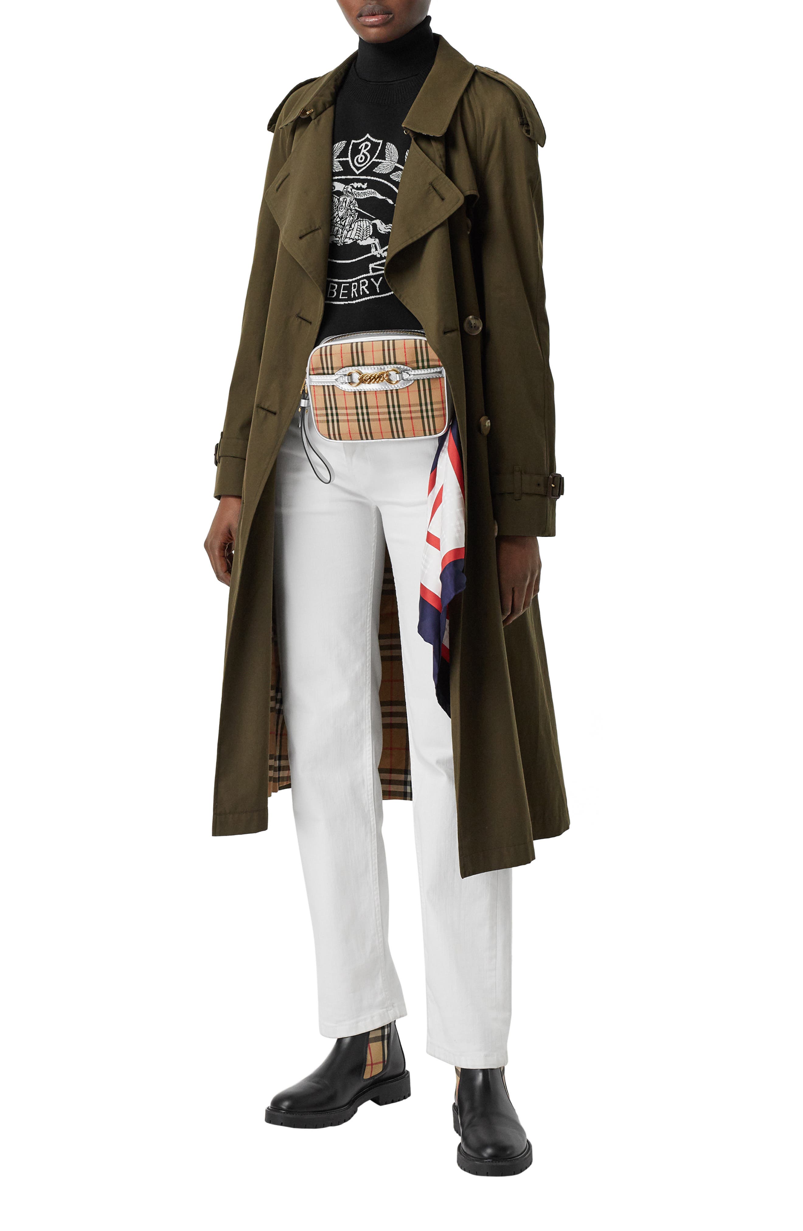 Burberry Vintage Check Link Bum Bag, Alternate, color, 