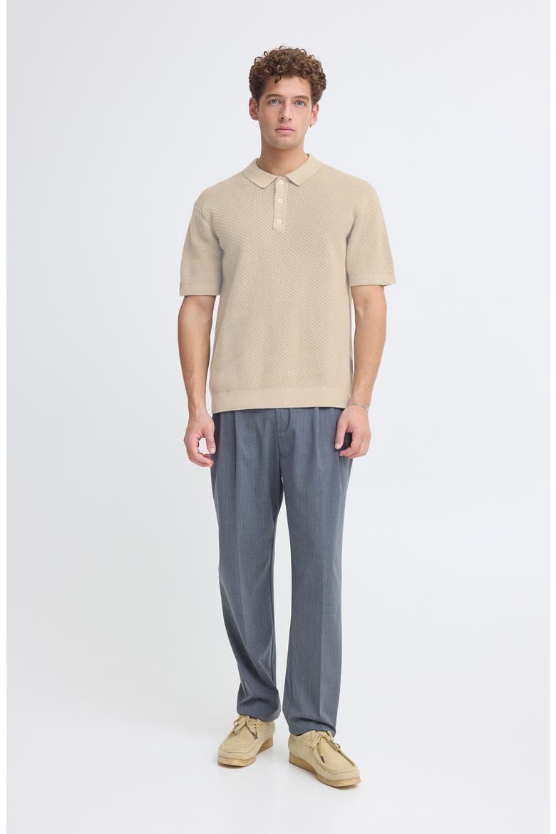 Knit Polo, Alternate, color, ISLAND FOSSIL