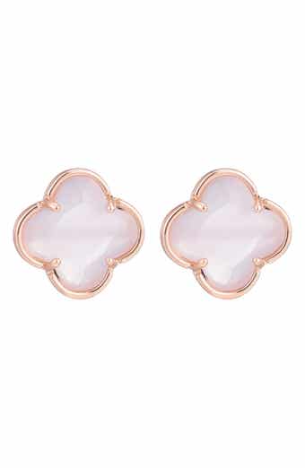 Adornia Crystal Clover Stud Earrings