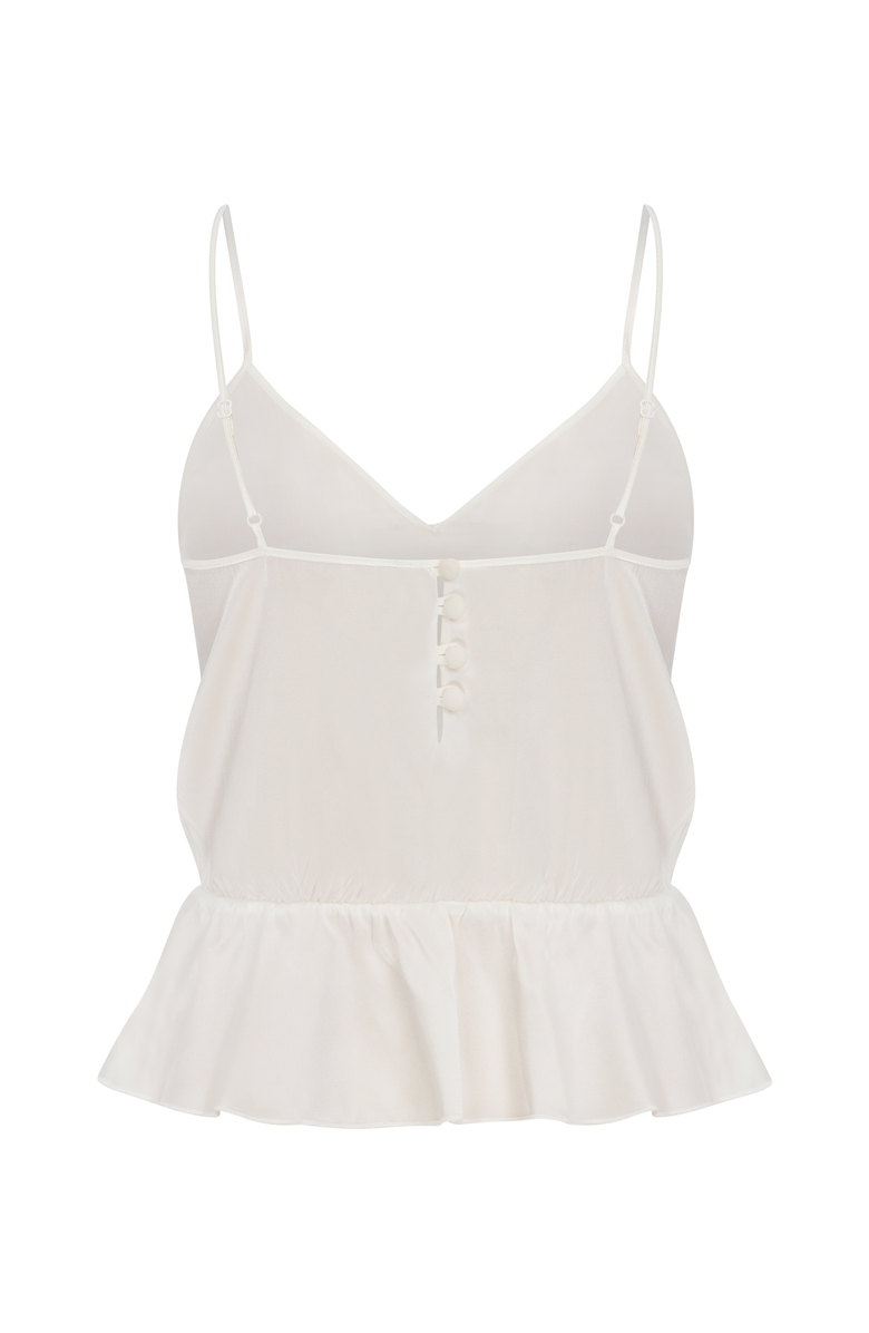 House Of Silk Silk Frilled Bridal Set, Alternate, color, White