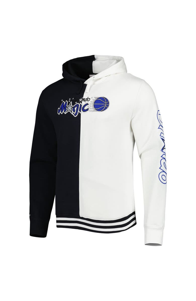 Mitchell & Ness Men's Mitchell & Ness Black/White Orlando Magic Hardwood Classics Split Pullover Hoodie, Alternate, color, Black