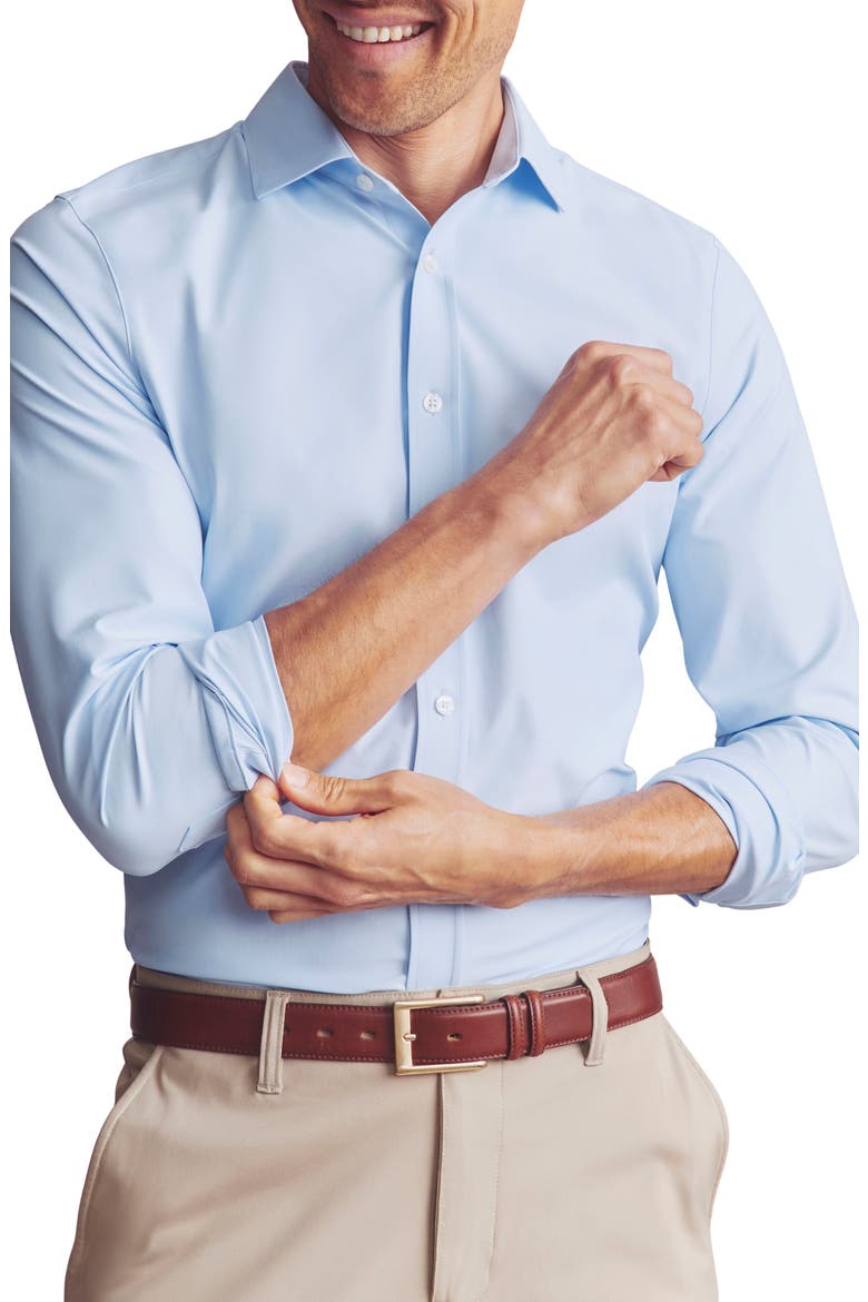 State of Mind Slim Fit Button-Up Shirt, Alternate, color, BLUE
