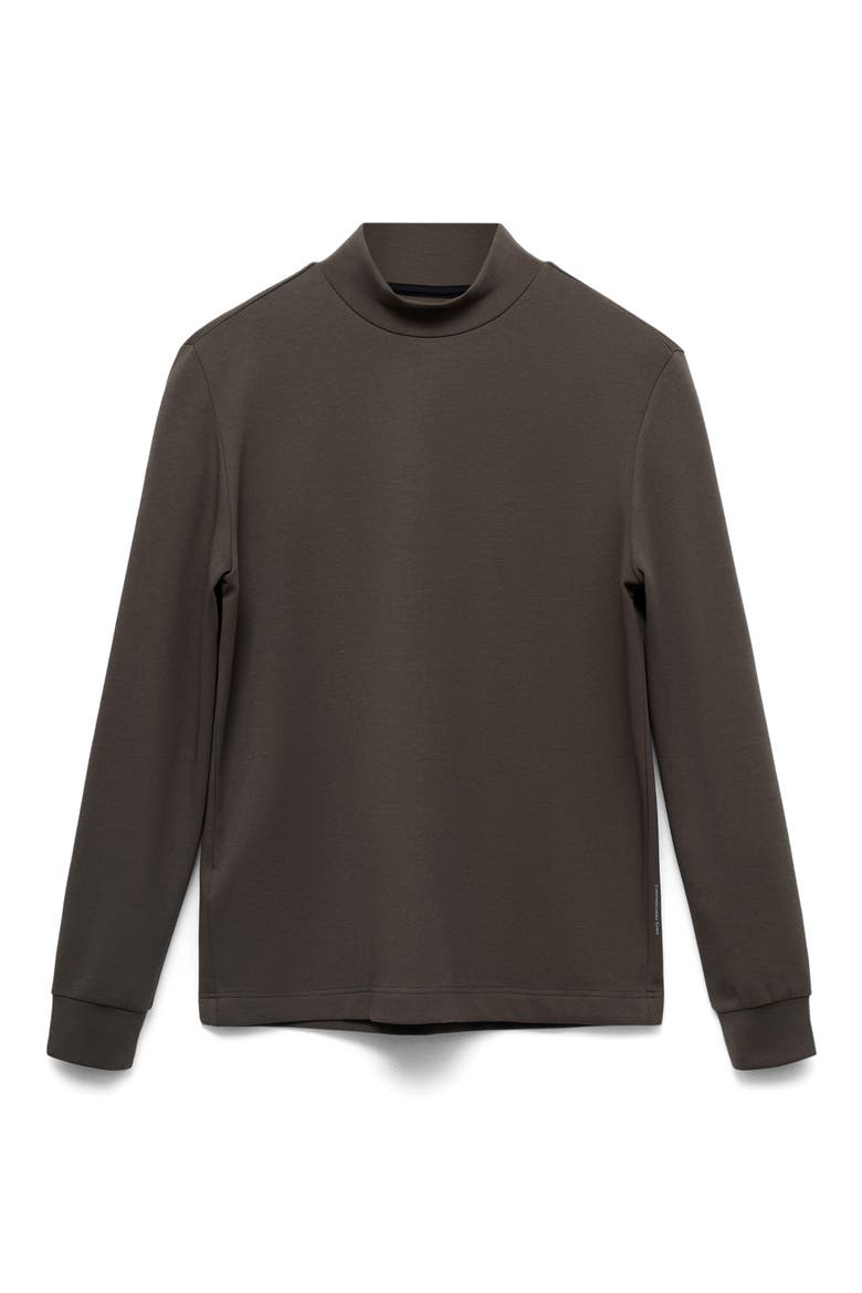 Slim Fit Long Sleeve Mock Neck Thermolite® T-Shirt, Alternate, color, MINK GREY
