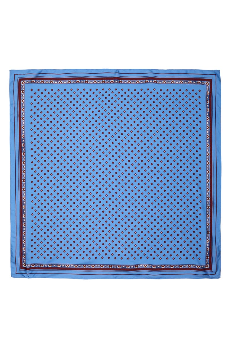 Madewell Medium Silk Bandana, Alternate, color, Retro Blue