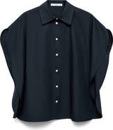 MANGO Oversize Button-Up Shirt