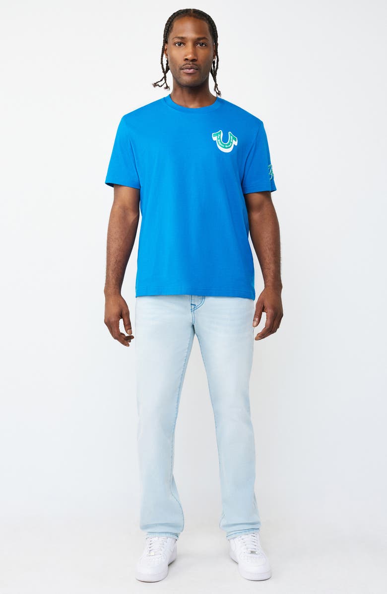 True Religion Ricky Relaxed Straight Leg Jeans, Alternate, color, Light Endless Wash