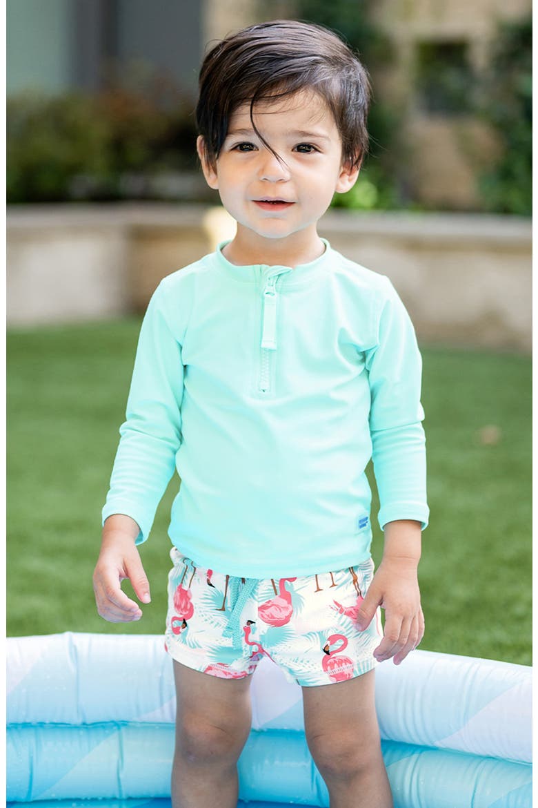 Kids' Long Sleeve Rashguard, Alternate, color, BLUE