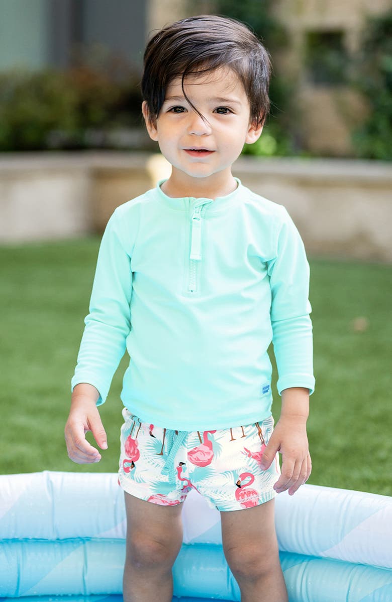 RuggedButts Kids' Long Sleeve Rashguard, Alternate, color, Blue