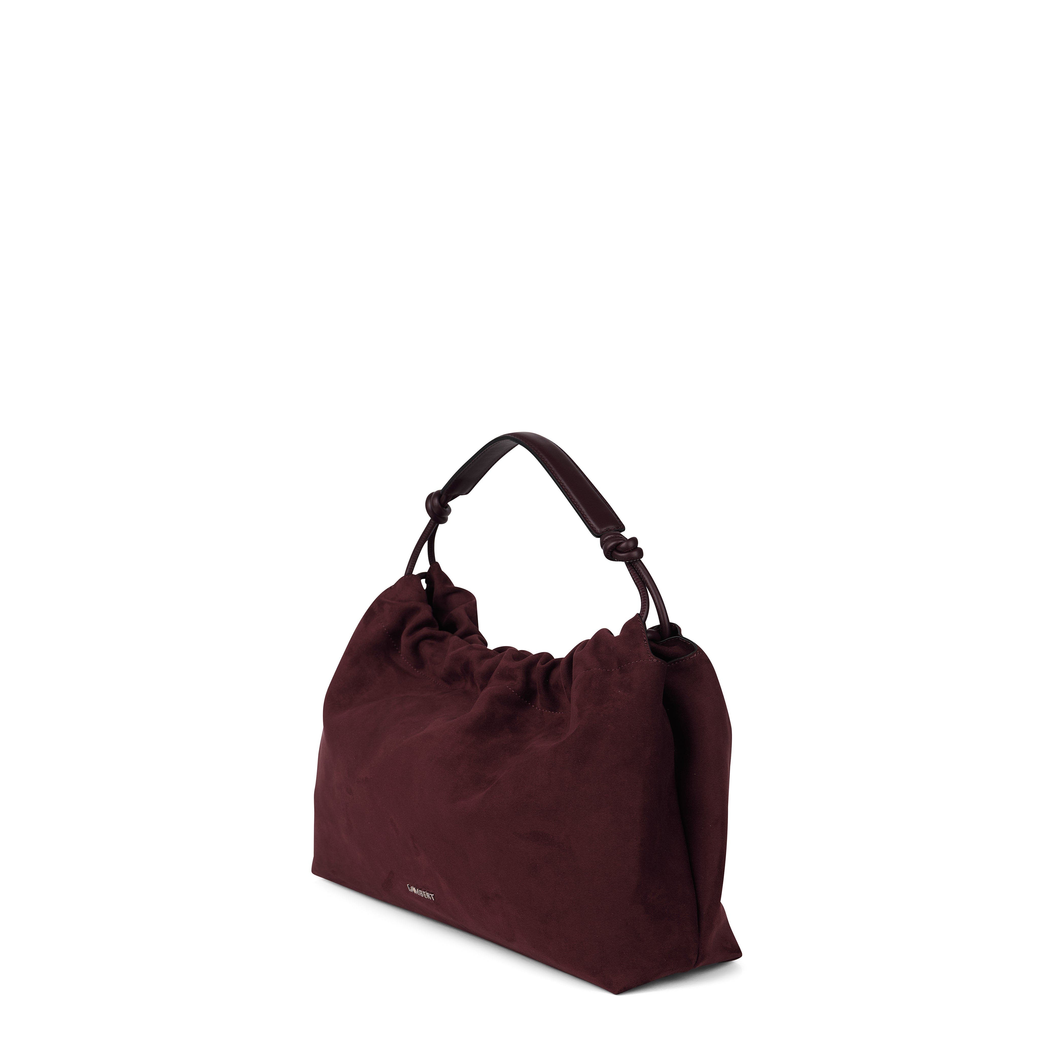 Lambert Lara - Vegan Suede Shoulder Bag, Alternate, color, Mahogany