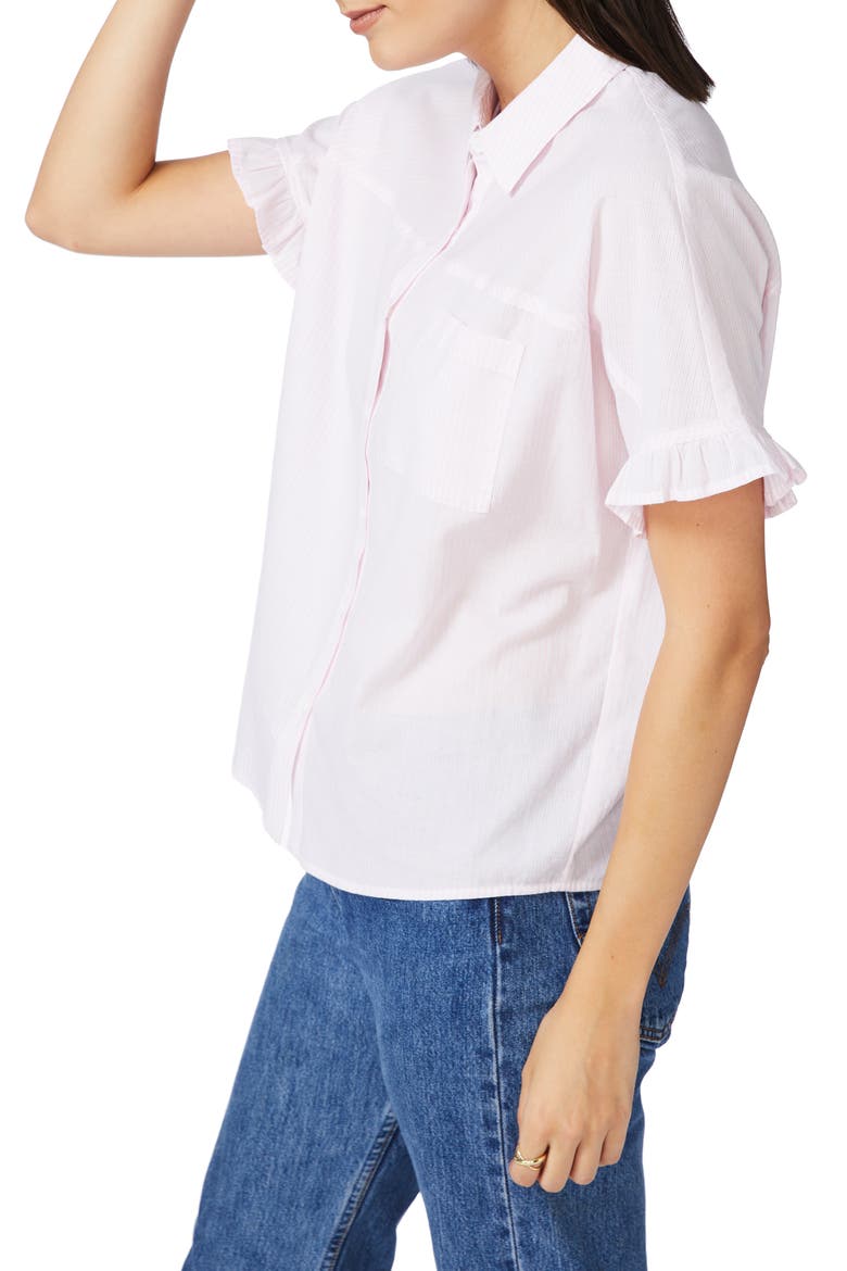 Spring Stripe Shirt, Alternate, color, CHAMBRAY PINK