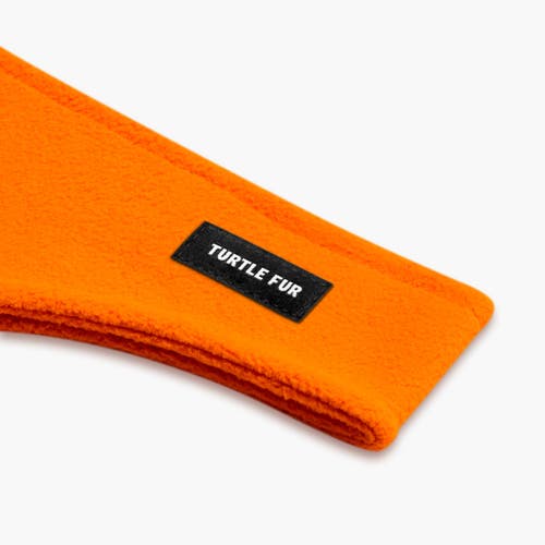Turtle Fur Bang Band Fleece Headband In Orange