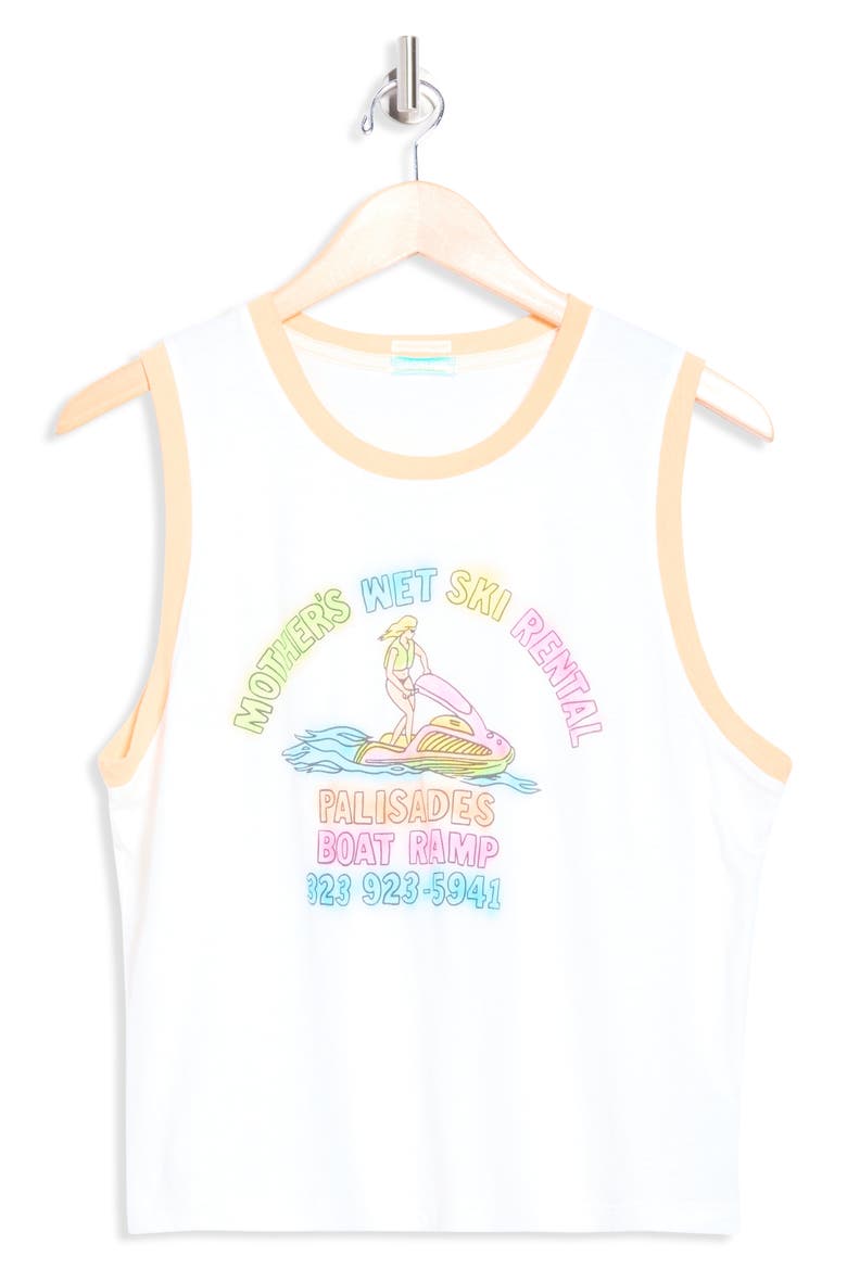 The Strong & Silent Type Cotton Graphic Tank, Alternate, color, WET SKI