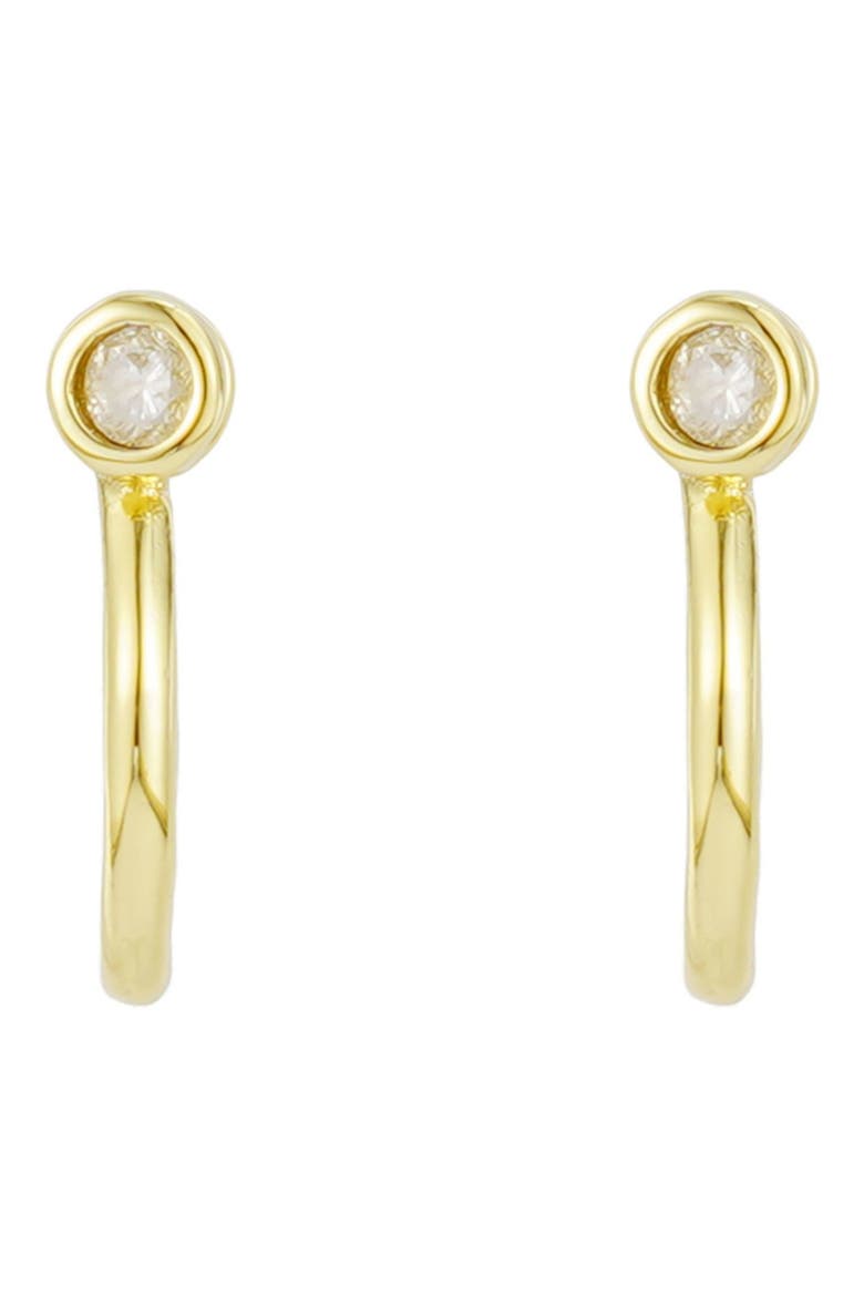 Crystal Wrap Around Hoop Earrings, Alternate, color, GOLD