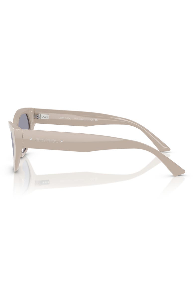 Jimmy Choo 55mm Cat Eye Sunglasses, Alternate, color, Dark Blue